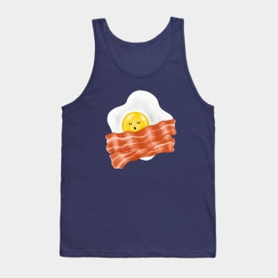 Sleeping Egg on Bacon Blanket Tank Top